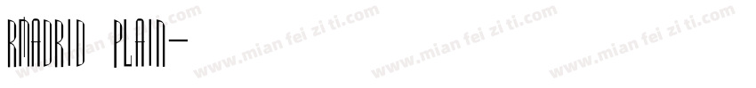 RMadrid Plain字体转换